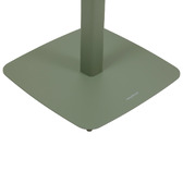 Ensemble table haute de jardin carrée + 2 chaises hautes ALEGORIA Laurier 2 places - Acier traité époxy, Traitement anti-rouille renforcé Laurier