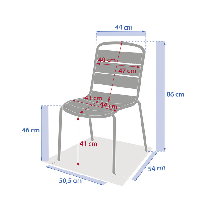 Ensemble table de jardin carrée + 2 chaises ALEGORIA Acajou 2 places - Acier traité époxy, Traitement anti-rouille renforcé Acajou