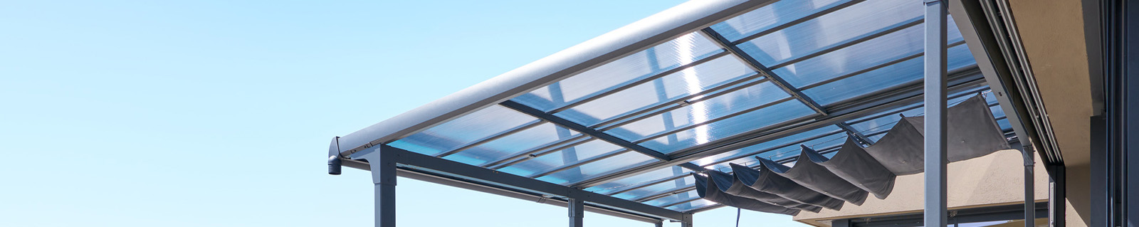 Pergola en polycarbonate bannière 1600x319