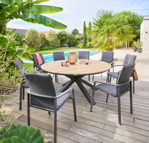 Table ronde bois 523x500