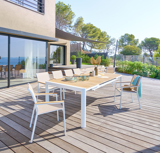 Table extensible bois 523x500