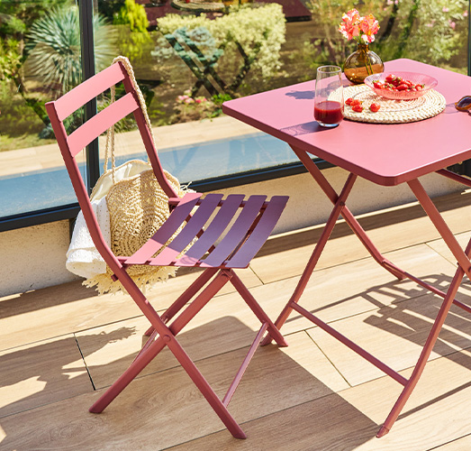 Chaise de jardin pliante