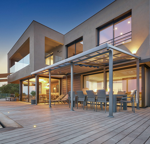 Pergola extensible 523x500