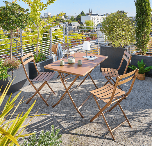 balcon table 4 pers