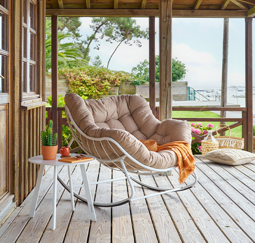 Fauteuil &agrave; bascule oeuf -1
