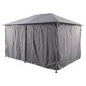 Tende per gazebo SANTORINI / THIRA Ardesia Per SANTORINI & THIRA 4 x 3 m - Poliestere Ardesia