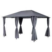 Tende per gazebo SANTORINI / THIRA Ardesia Per SANTORINI & THIRA 4 x 3 m - Poliestere Ardesia