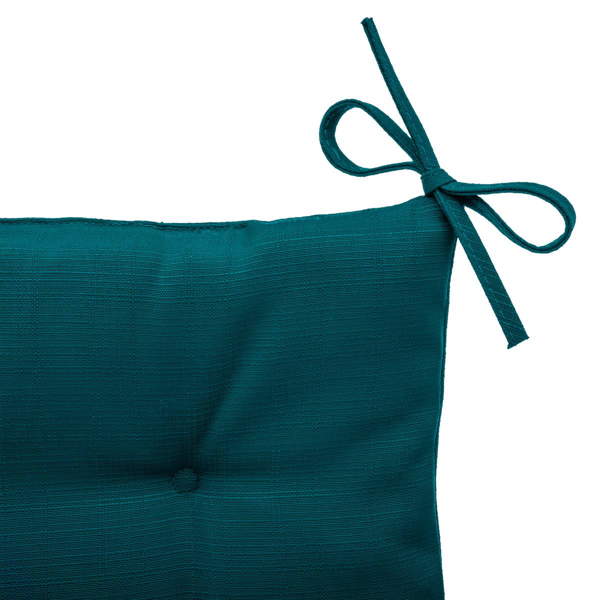 Cuscino per sedia quadrato 4 punti KORAI Blu anatra 40 x 40 cm - Poliestere Blu anatra