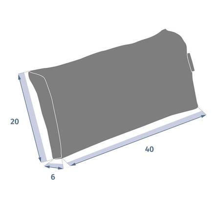 Poggiatesta ADAPTIA Blu anatra 40 x 20 x 6 cm - Texaline