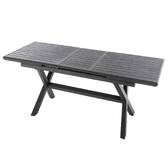 Tavolo da giardino allungabile AXIOME Granito ardesia 10 posti - Alluminio rivestito in epossidico Ardesia granito