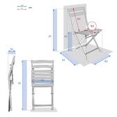 Sedia da giardino pieghevole GREENSBORO Mustard Acciaio rivestito in resina epossidica, Trattamento antiruggine rinforzato Giallo senape