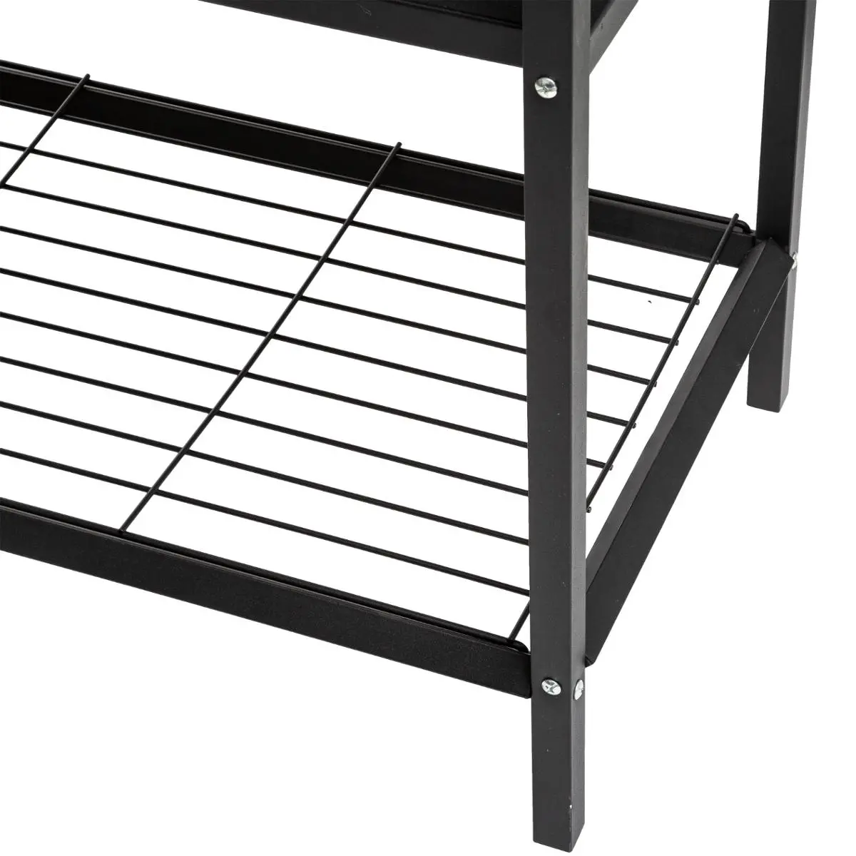 Carrello per plancha nero 100 x 45 x 106 cm - Ferro Nero