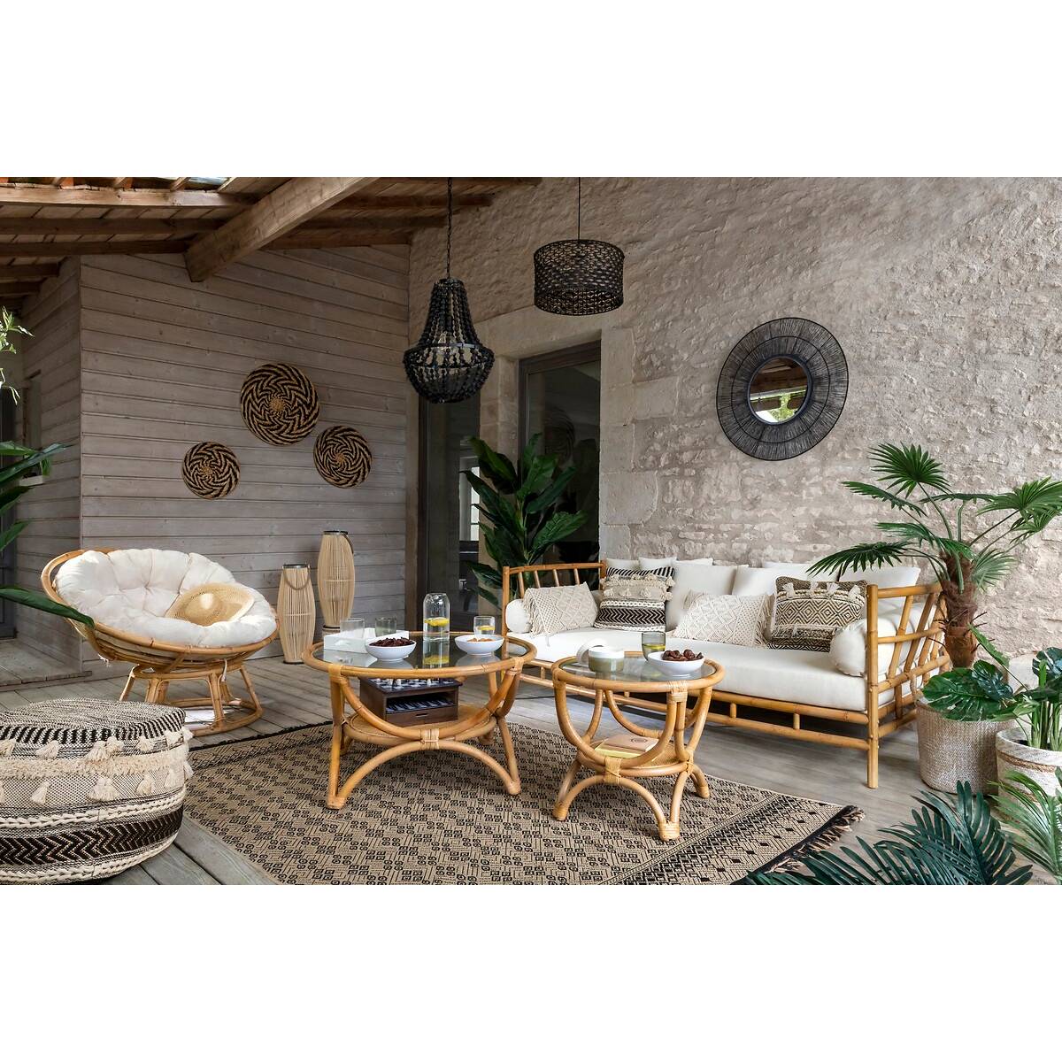 Lanterna da esterno FIT H. 72 cm Beige