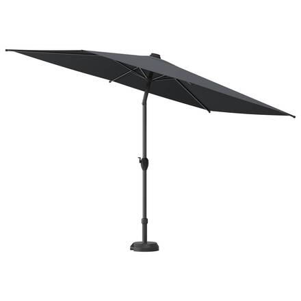 Ombrellone dritto rettangolare inclinabile LOOMPA Ardesia 3 x 2 m - Alluminio, Poliestere