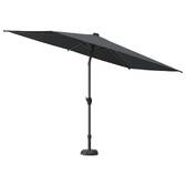 Ombrellone dritto rettangolare inclinabile LOOMPA Ardesia 3 x 2 m - Alluminio, Poliestere Ardesia