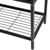 Carrello per plancha nero 100 x 45 x 106 cm - Ferro Nero