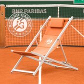 Sdraio da giardino pieghevole Porte d'Auteuil Terra battuta 4 posizioni - Roland-Garros x Hespéride Terra battuta