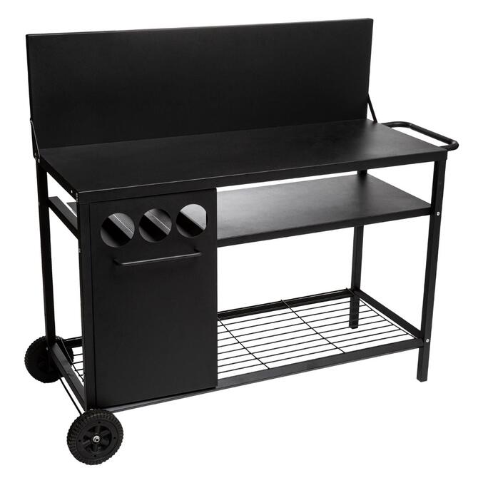 Carrello per plancha nero 100 x 45 x 106 cm - Ferro Nero