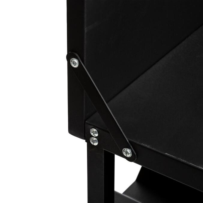 Carrello per plancha nero 100 x 45 x 106 cm - Ferro Nero