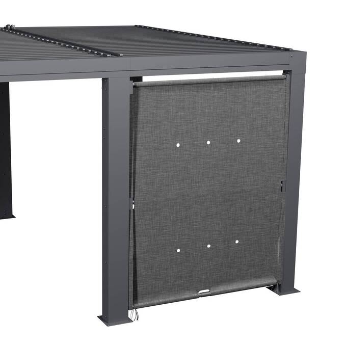 Tenda per pergola bioclimatica MAJAÉ Granito Per MAJAÉ 3,6 x 3,6 m - L. 158 cm - Alluminio, poliestere Granito