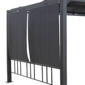 Set di 4 tende per gazebo MOAI Per MOAI 3 x 4 m - Poliestere Ardesia
