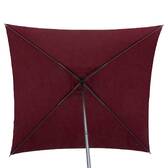 Ombrellone dritto quadrato inclinabile SOYA Bordeaux 2,5 x 2,5 m - Acciaio, Poliestere Bordeaux