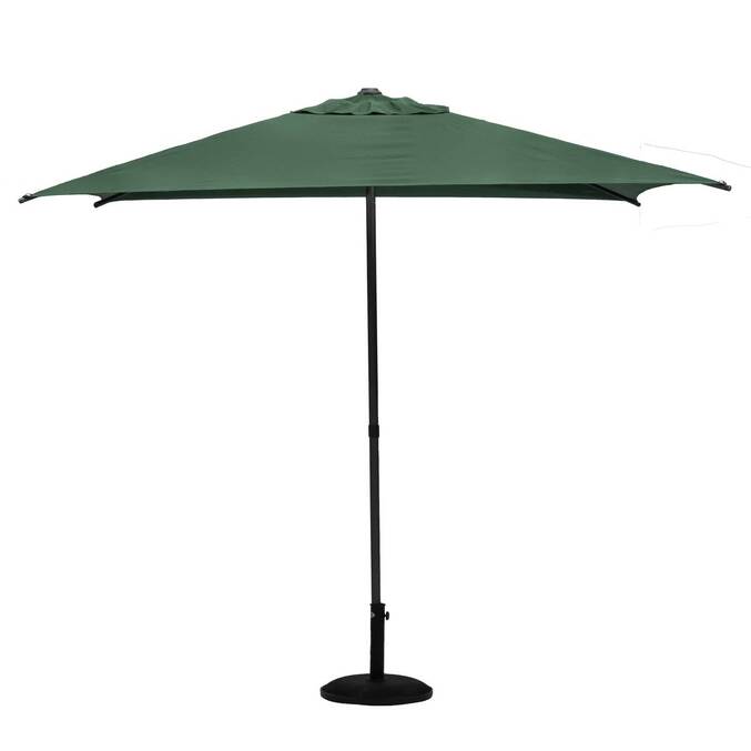 Ombrellone dritto quadrato inclinabile SOYA Verde oliva 2,5 x 2,5 m - Acciaio, Poliestere Verde oliva