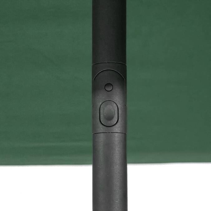 Ombrellone dritto quadrato inclinabile SOYA Verde oliva 2,5 x 2,5 m - Acciaio, Poliestere Verde oliva