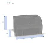 Copertura protettiva HAMBO per divano Grigio L 260 x 115 x 100 cm - Poliestere Grigio