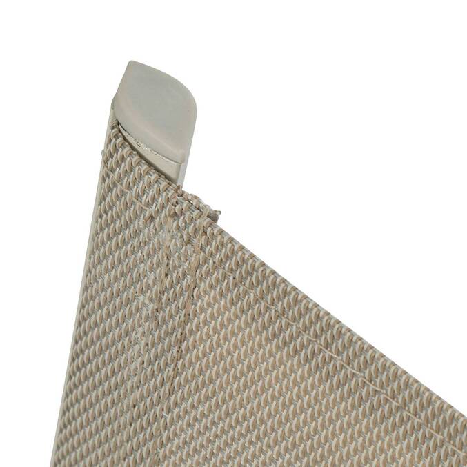 Sedia da giardino con braccioli impilabile AXANT Lino / Argilla Alluminio trattato con epossidica, Texaline3757