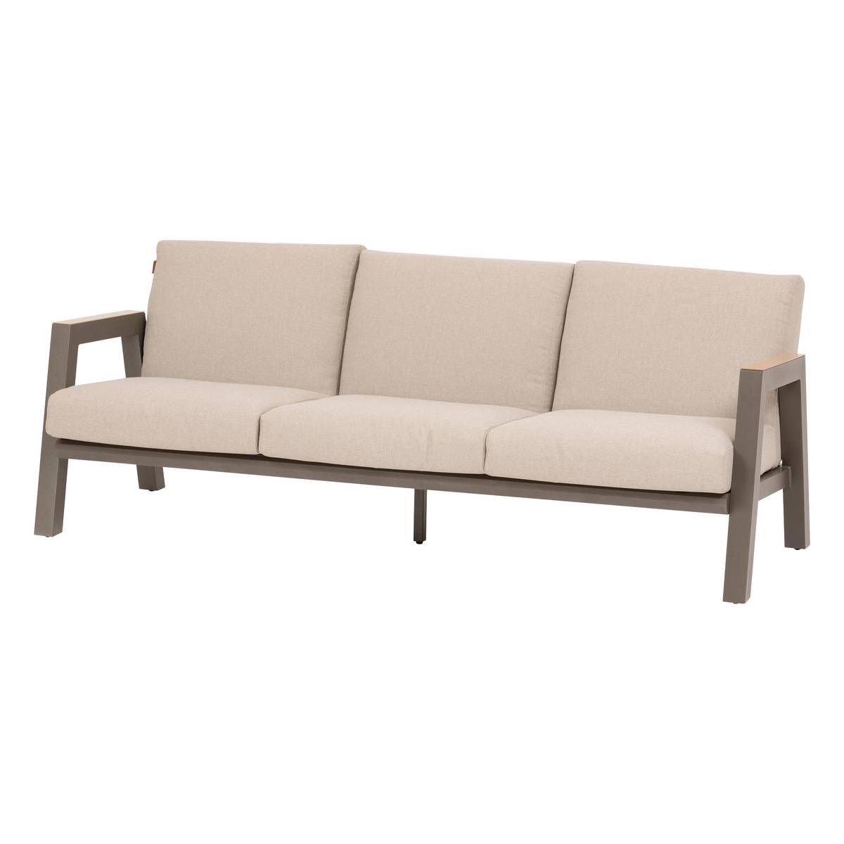 Salotto da giardino AXIOME Beige / Praline 5 posti - Alluminio trattato con epossidica, Texaline, Olefina Beige / Pralina