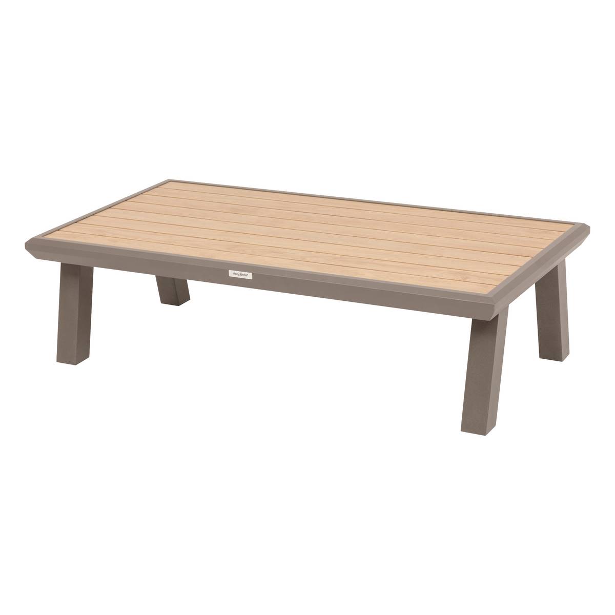 Salotto da giardino AXIOME Beige / Praline 5 posti - Alluminio trattato con epossidica, Texaline, Olefina Beige / Pralina