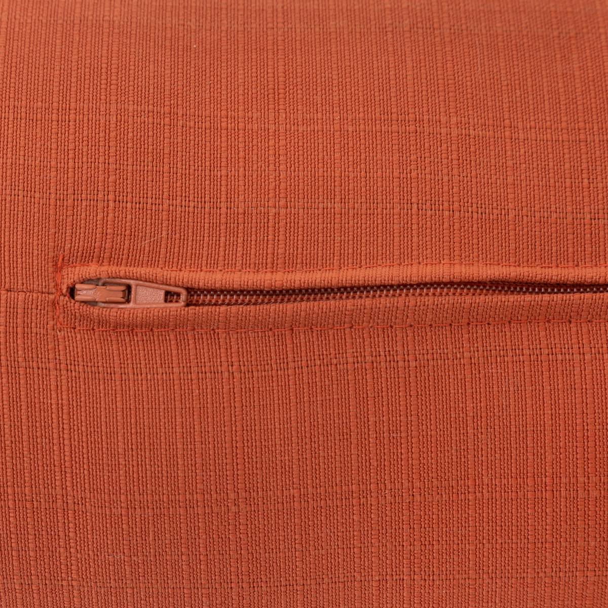 Cuscino cilindrico da esterno KORAI Terracotta 45 x 15 cm - Poliestere Terracotta