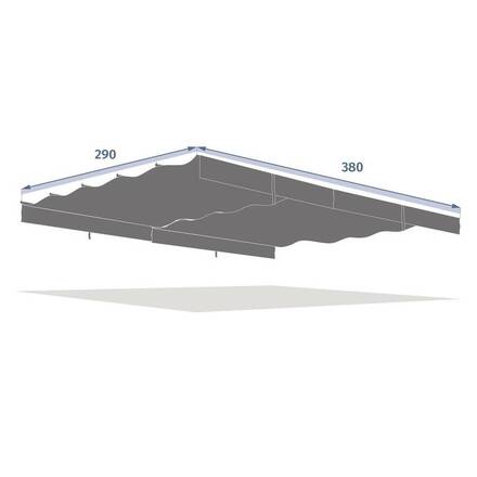 Telo per gazebo ZALYA Ardesia Per ZALYA 4 x 3 m - Poliestere
