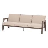 Salotto da giardino AXIOME Beige / Praline 5 posti - Alluminio trattato con epossidica, Texaline, Olefina Beige / Pralina