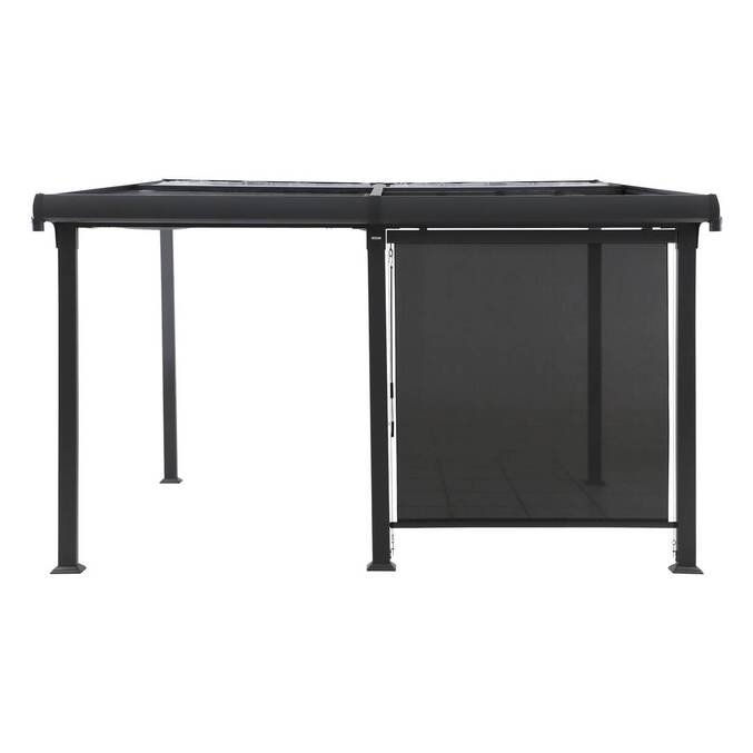 Tenda per pergola ENOLIE Ardesia Per ENOLIE Lato 2 m - 1,8 m - Alluminio, Texaline Ardesia