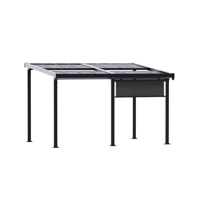 Tenda per pergola ENOLIE Ardesia Per ENOLIE Lato 2 m - 1,8 m - Alluminio, Texaline Ardesia