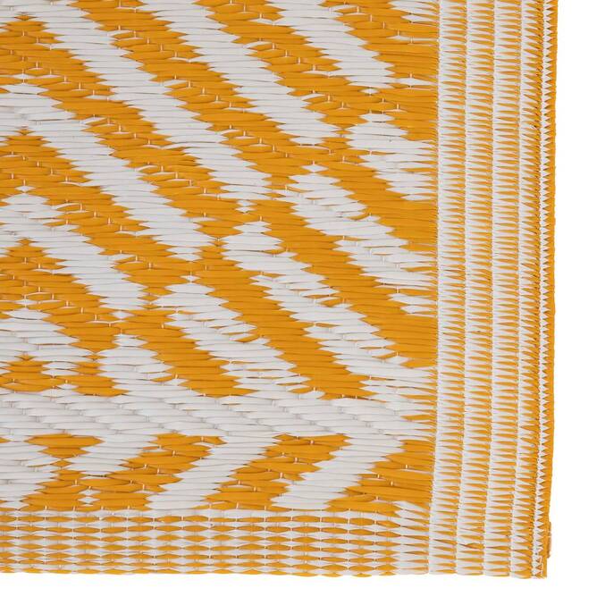 Tappeto per esterni ILANGA Grigio 180 x 120 cm - Polipropilene Arancione