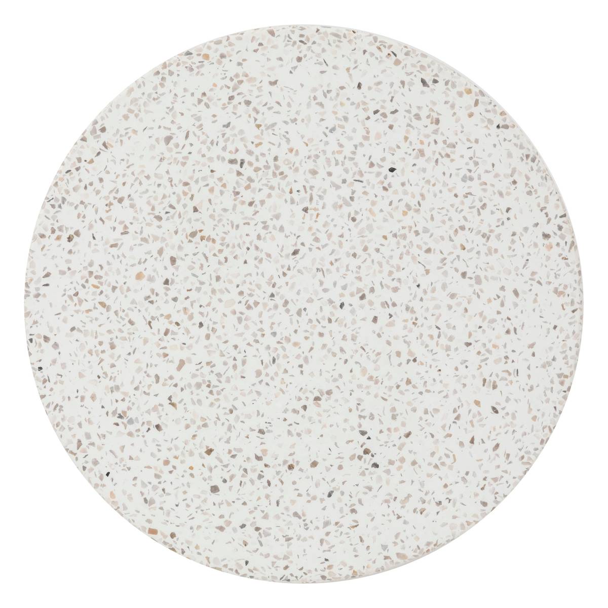Tavolino laterale da giardino rotondo TIMANDRA Grigio 35 x 47 cm - Terrazzo Grigio