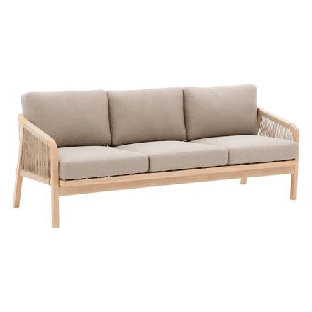 Salotto da giardino PAPOUASIE Acacia 5 posti - Acacia certificato FSC®, Poliestere