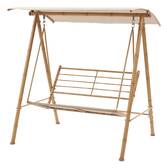 Dondolo da giardino BAROE Beige 2 posti - Acciaio trattato epossidico, Texaline Beige