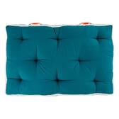 Materasso per esterni YUCATAN Blu anatra 120 x 15 cm - Cotone, Poliestere, Acrilico Blu anatra