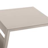 Tavolino laterale da giardino quadrato ALLURE Argilla 55 x 45 x 55 cm - Alluminio rivestito in resina epossidica Argilla