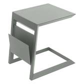 Tavolino laterale da giardino quadrato ALLURE Verde alloro 55 x 45 x 55 cm - Alluminio rivestito in resina epossidica Lauro