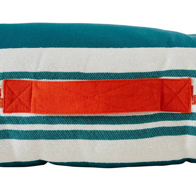 Materasso per esterni YUCATAN Blu anatra 120 x 15 cm - Cotone, Poliestere, Acrilico Blu anatra