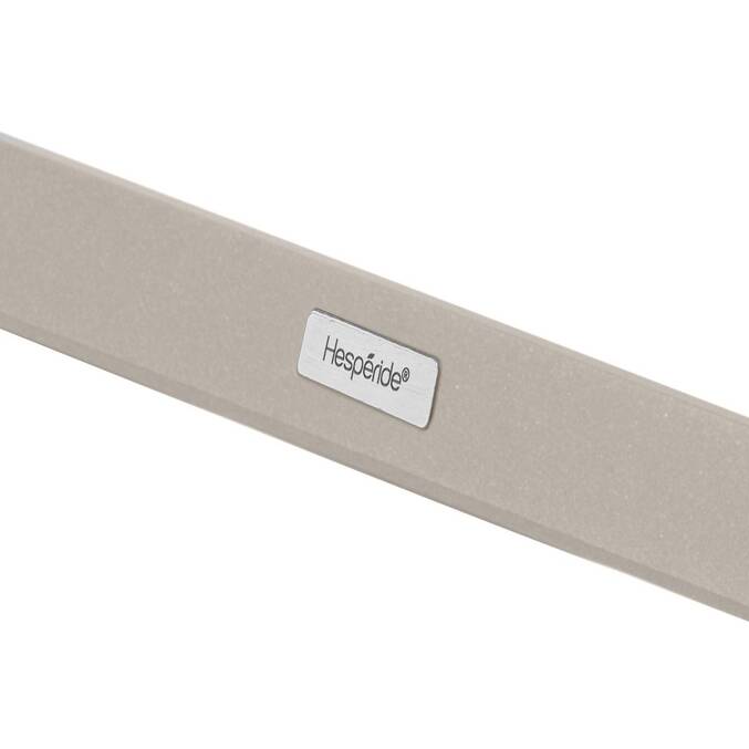 Tavolino laterale da giardino quadrato ALLURE Argilla 55 x 45 x 55 cm - Alluminio rivestito in resina epossidica Argilla