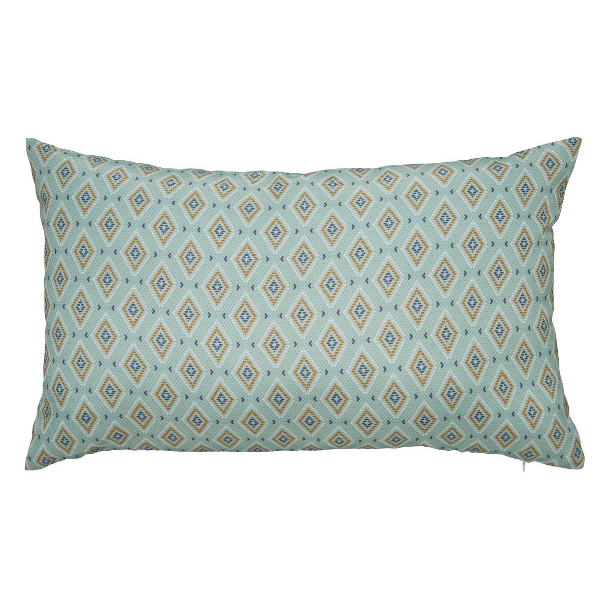 Copricuscino da esterno LILIO Verde celeste 50 x 30 cm - Poliestere Verde celadon