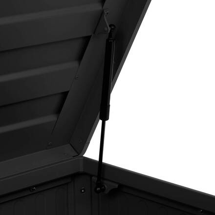 Baule contenitore EDENIO Grafite 670 L - Acciaio zincato, Alluminio rivestito in resina epossidica