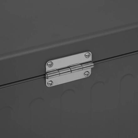 Baule contenitore EDENIO Grafite 670 L - Acciaio zincato, Alluminio rivestito in resina epossidica