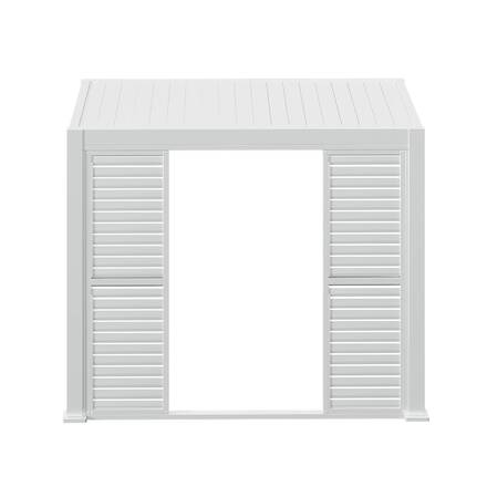 Persiana scorrevole per pergola bioclimatica EVORA Bianca Per EVORA Lato 3 m - 2,7 x 2,3 m - Alluminio trattato con verniciatura epossidica